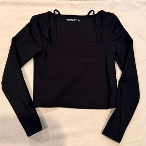 Abercrombie & Fitch Black Long Sleeve Top